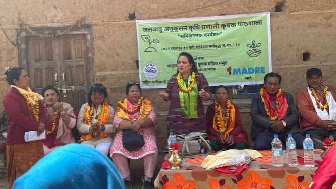 जलवायु अनुकूलन कृषि प्रणाली तथा भालुखर्क कृषक पाठशाला समिक्षात्मक कार्यक्रम सम्पन्न